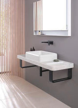 DURAVIT Qatego Aufsatzbecken mit Konsole 1400 mm Weiß Hochglanz HygieneGlaze