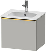 DURAVIT D-Neo Waschtischunterbau 510 mm Eiche Schwarz Matt mit Bronze Griff