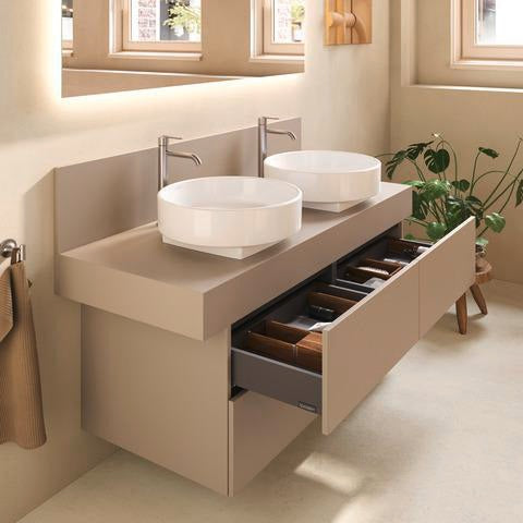 DURAVIT Balcoon Konsolen-Waschtischunterbau 1200 mm mit 4 Schubkästen und Tip-on-Technik