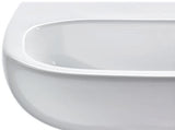 DURAVIT D-Code Waschtisch 650 mm weiß ohne Überlauf mit Hahnlochbank – Wandmontage