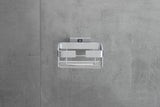 DURAVIT Karree Seifenschale aus Messing in Chrom – 120 x 140 x 65 mm, wandmontiert