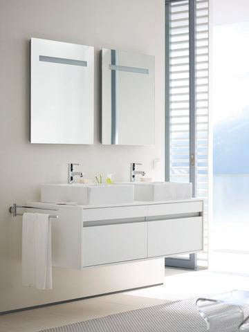 DURAVIT Ketho Waschtischunterbau wandhängend 1400 mm, 2 Auszüge, weiß matt