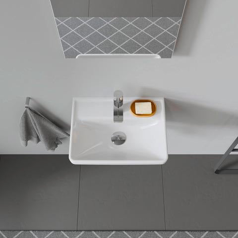 Duravit D-Neo Handwaschbecken 450 mm weiß ohne Überlauf – Wandhängend, Sanitärkeramik