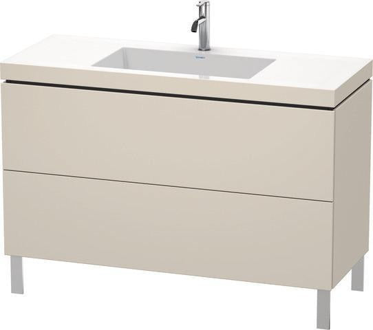 Duravit L-Cube Waschtischset 1200 mm mit Vero Air Möbelwaschtisch, bodenstehend, ohne Überlauf
