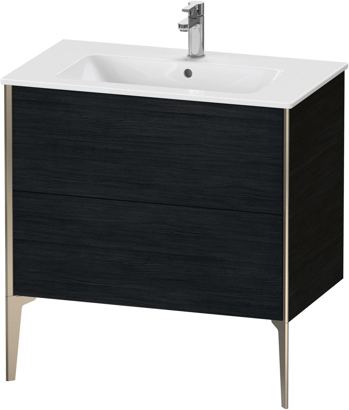 DURAVIT XViu Waschtischunterbau bodenstehend 594x810x480 mm mit 2 Auszügen, weiß matt