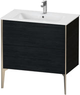 DURAVIT XViu Waschtischunterbau bodenstehend 594x810x480 mm mit 2 Auszügen, weiß matt