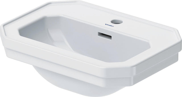 DURAVIT Handwaschbecken Serie 1930 500 mm mit Überlauf, 1 Hahnloch, weiß WonderGliss