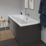 Duravit D-Code Badewanne 1800x800 mm Einbau, Mittelablauf, 2 Rückenschrägen, Weiß