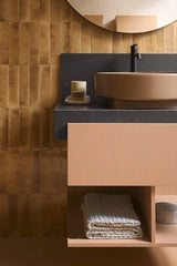 DURAVIT Balcoon Konsole 800x370x550 mm mit mittigem Ausschnitt, Lava Struktur – Badmöbel-Konsole