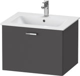 Duravit XBase Waschtischunterbau 600 mm wandhängend, 1 Auszug, weiß matt, mit Soft-Close