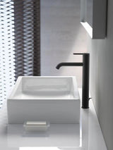 Duravit C.1 Einhebel-Waschtischmischer XL 166 mm mit Zugstange, Schwarz Matt