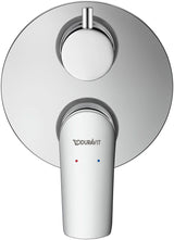 DURAVIT Duravit No.1 Einhebelmischer Unterputz Set Keramikmischsystem mit Umstellventil Chrom