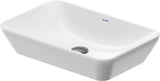 Duravit D-Neo Aufsatzbecken 400x400mm Weiß mit HygieneGlaze – Quadratisches Design