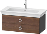 DURAVIT Waschtischunterbau White Tulip wandhängend 984 mm mit 2 Schubkästen, weiß seidenmatt