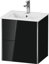Duravit XSquare Waschtischunterbau wandhängend, 2 Schubkästen, Weiß Matt