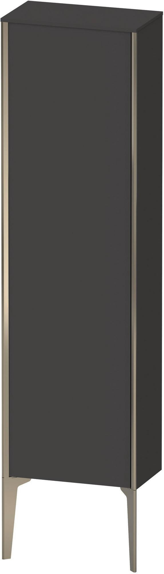DURAVIT XViu Halbhochschrank 1330 mm anthrazit matt – Wandhängend mit Tip-on & Soft-Close