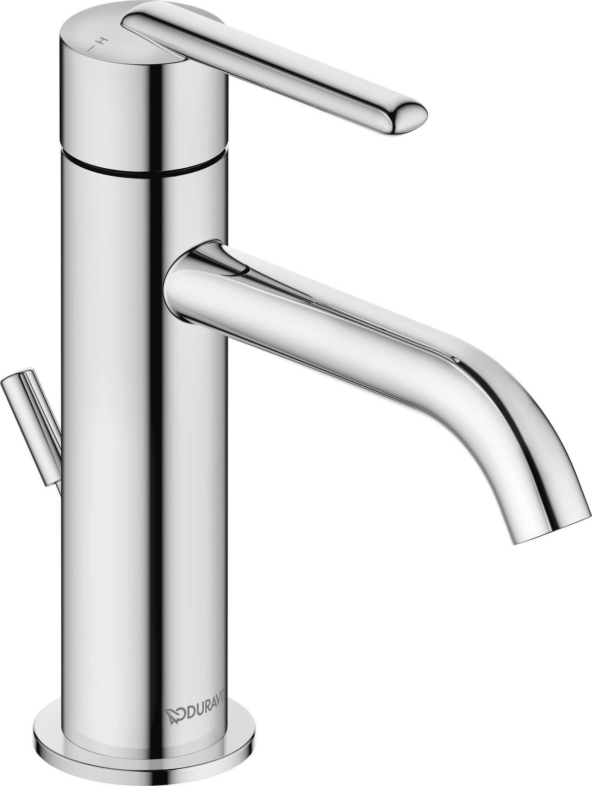 Duravit Balcoon Einhebel-Waschtischmischer mit FreshStart & MinusFlow, 123 mm, Chrom