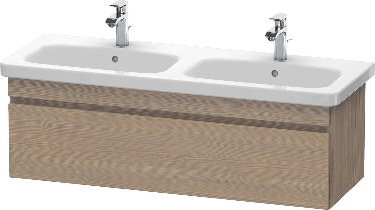 Duravit DuraStyle Waschtischunterbau 1230 mm Eiche Terra/Weiß Matt, 1 Auszug, wandhängend