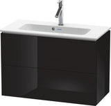 DURAVIT L-Cube Waschtischunterbau 820 mm weiß matt mit 2 Schubkästen und Tip-On-Technik