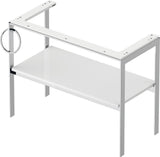 DURAVIT White Tulip Metallkonsole 984 mm von Philippe Starck – Höhenverstellbar, Weiß Seidenmatt