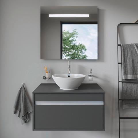 Duravit Ketho Waschtischunterbau wandhängend 800 mm, 1 Auszug, weiß matt, für Aufsatzwaschtisch