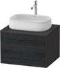DURAVIT Zencha Konsolenwaschtischunterbau 650 mm Eiche Anthrazit mit Push-Open