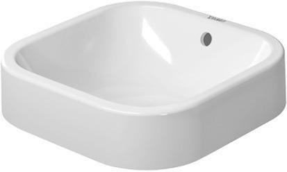DURAVIT Aufsatzbecken Happy D.2 400 mm mit Überlauf, ohne Hahnlochbank, weiß