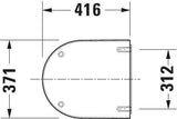 DURAVIT WC-Sitz Starck 3 Vital, Duroplast, Edelstahl-Scharniere, weiß, ohne Absenkautomatik