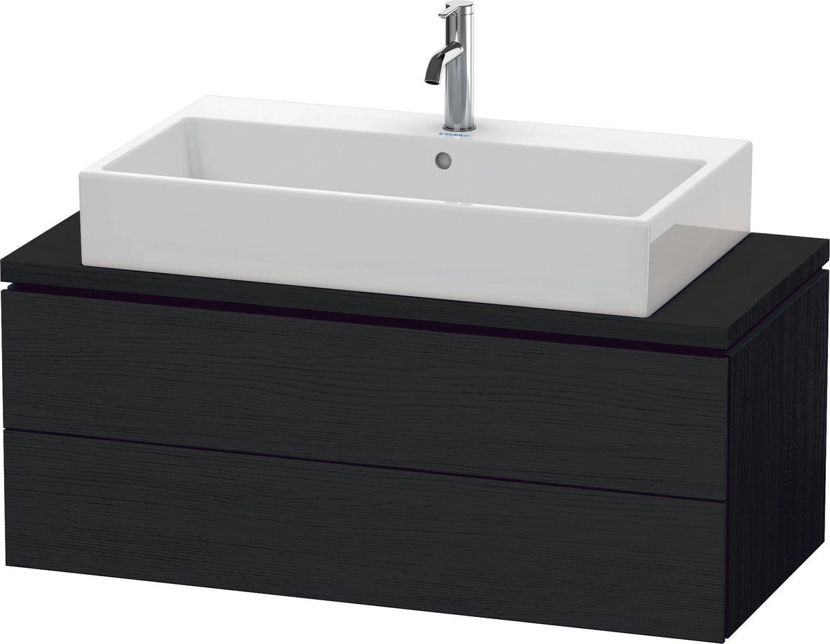 DURAVIT L-Cube Konsolenwaschtischunterbau 1020 mm betongrau matt, 2 Schubkästen, Tip-On