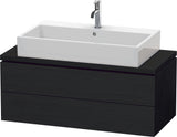 DURAVIT L-Cube Konsolenwaschtischunterbau 1020 mm betongrau matt, 2 Schubkästen, Tip-On