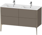 flannel grey seidenmatt / Mitteldichte Faserplatte (MDF) / Ausz.champagner