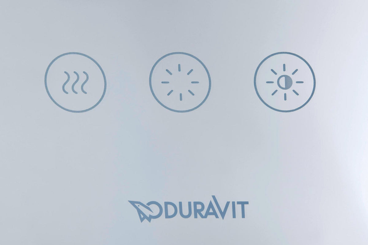 DURAVIT Spiegel Happy D.2 700x700 mm mit Beleuchtung, Spiegelheizung und berührungslosem Bedienfeld