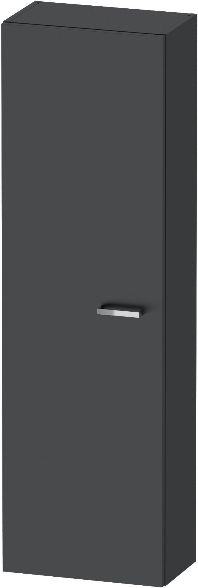 DURAVIT XBase Halbhochschrank 400 mm weiß matt, Anschlag links, mit Soft-Close und 4 Glasböden
