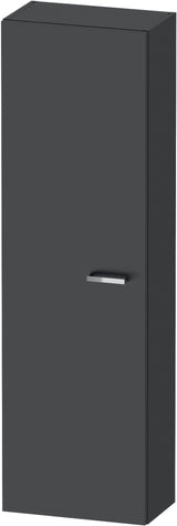 DURAVIT XBase Halbhochschrank 400 mm weiß matt, Anschlag links, mit Soft-Close und 4 Glasböden