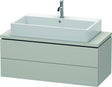 DURAVIT L-Cube Konsolenwaschtischunterbau 1020 mm betongrau matt, 2 Schubkästen, Tip-On