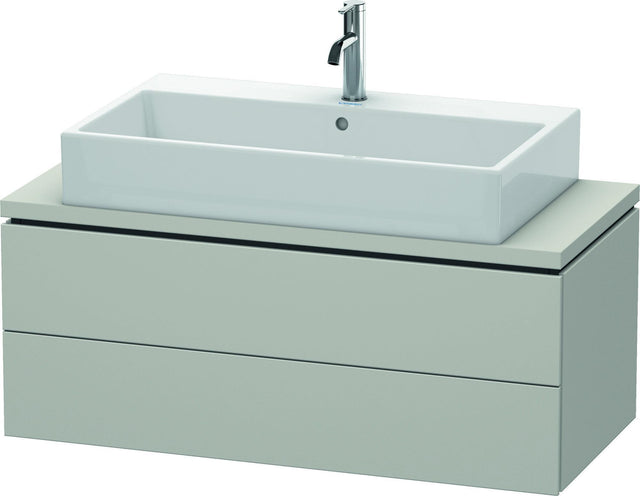 DURAVIT L-Cube Konsolenwaschtischunterbau 1020 mm betongrau matt, 2 Schubkästen, Tip-On