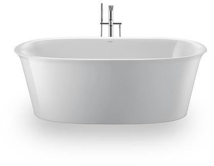 DURAVIT White Tulip Freistehbadewanne 1600x800 mm Sanitäracryl Weiß mit 2 Rückenschrägen