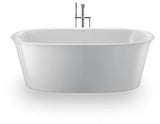 DURAVIT White Tulip Freistehbadewanne 1600x800 mm Sanitäracryl Weiß mit 2 Rückenschrägen