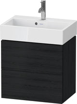 DURAVIT L-Cube Waschtischunterbau wandhängend, 2 Schubkästen, Weiß Matt, 584 mm