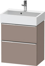 DURAVIT D-Neo Waschtischunterbau wandhängend Eiche Schwarz 584 mm mit Auszug und Schubkasten