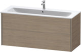 Duravit XViu Waschtischunterbau wandhängend 1210 mm, 2 Schubkästen, champagner matt/weiß matt