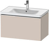 Duravit D-Neo Waschtischunterbau 784 mm Eiche Schwarz Matt mit 1 Auszug und Bronze-Griff