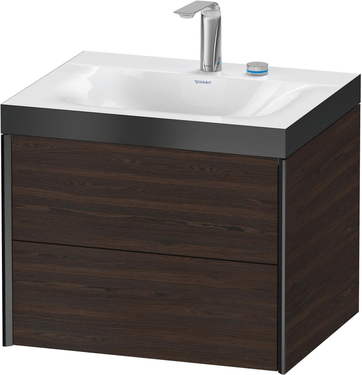 DURAVIT XViu Waschtischunterbauset mit 2 Schubkästen, 480x600x503mm, Nussbaum