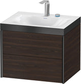 DURAVIT XViu Waschtischunterbauset mit 2 Schubkästen, 480x600x503mm, Nussbaum