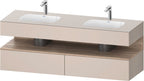 weiß / QA EWT m.Kon-WTU,1600x550x600mm,WPl:2 Ni-Bel,Taupe Matt,Ni:Eiche Marmor.M,Dek