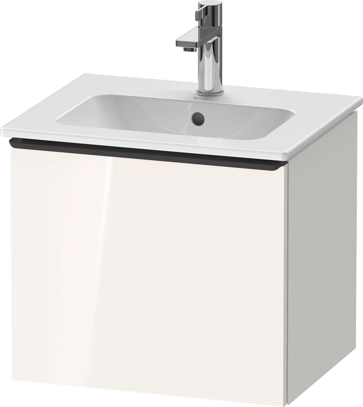 DURAVIT D-Neo Waschtischunterbau 510 mm Eiche Schwarz Matt mit Bronze Griff