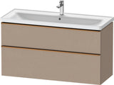 Duravit D-Neo Waschtischunterbau 1184 mm Eiche Terra Matt mit 1 Auszug und Soft-Close