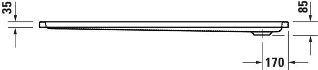 DURAVIT D-Code Duschwanne 1300x800x85 mm Weiß Sanitäracryl rechteckig