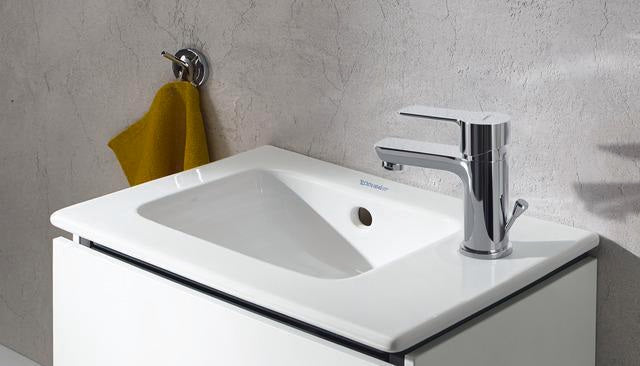 DURAVIT A.1 Einhebel-Waschtischmischer mit Zugstange, Chrom – 95 mm Ausladung, Keramikmischsystem