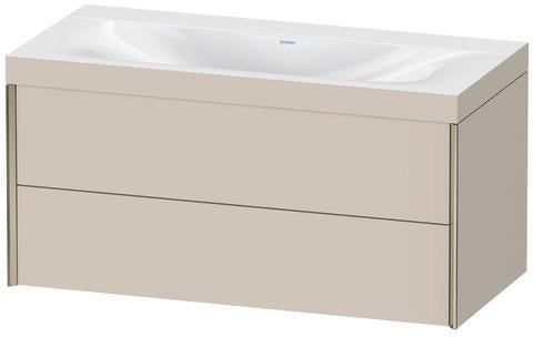 Duravit XViu Möbelwaschtischset 1000x480mm mit Viu Waschtisch und 2 Schubkästen